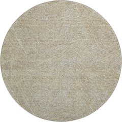Premium Machine Washable Mayfield AMF991 Putty 8' x 8' Round Rug