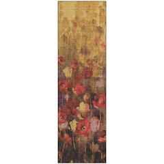 Premium Machine Washable Mayfield AMF992 Gold 2'3" x 7'6" Runner Rug