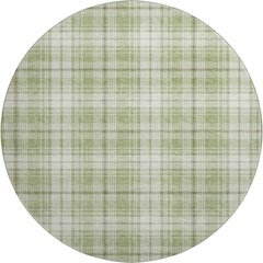 Premium Machine Washable Mayfield AMF993 Aloe 8' x 8' Round Rug