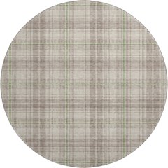 Premium Machine Washable Mayfield AMF993 Beige 8' x 8' Round Rug