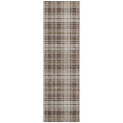 Premium Machine Washable Mayfield AMF993 Brown 2'3" x 7'6" Runner Rug