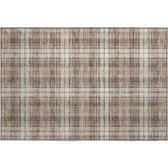 Premium Machine Washable Mayfield AMF993 Brown 1'8" x 2'6" Rug