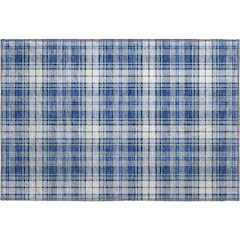 Premium Machine Washable Mayfield AMF993 Navy 1'8" x 2'6" Rug