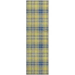 Premium Machine Washable Mayfield AMF993 Yellow 2'3" x 7'6" Runner Rug