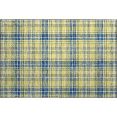 Premium Machine Washable Mayfield AMF993 Yellow 1'8" x 2'6" Rug