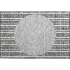 Premium Machine Washable Mayfield AMF994 Gray 1'8" x 2'6" Rug