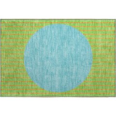 Premium Machine Washable Mayfield AMF994 Lime 1'8" x 2'6" Rug