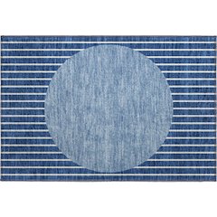 Premium Machine Washable Mayfield AMF994 Navy 1'8" x 2'6" Rug