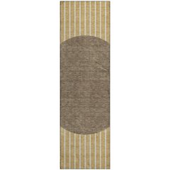 Premium Machine Washable Mayfield AMF994 Wheat 2'3" x 7'6" Runner Rug