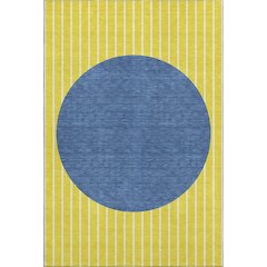 Premium Machine Washable Mayfield AMF994 Yellow 2'6" x 3'10" Rug