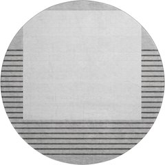 Premium Machine Washable Mayfield AMF995 Gray 8' x 8' Round Rug