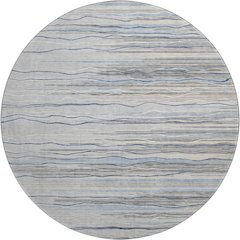 Premium Machine Washable Mayfield AMF996 Gray 8' x 8' Round Rug