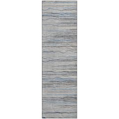 Premium Machine Washable Mayfield AMF996 Gray 2'3" x 7'6" Runner Rug