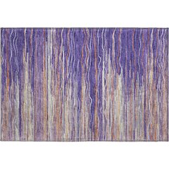 Premium Machine Washable Mayfield AMF996 Purple 1'8" x 2'6" Rug