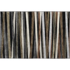 Premium Machine Washable Mayfield AMF997 Black 1'8" x 2'6" Rug