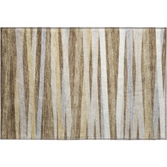 Premium Machine Washable Mayfield AMF997 Brown 1'8" x 2'6" Rug