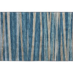 Premium Machine Washable Mayfield AMF997 Denim 1'8" x 2'6" Rug