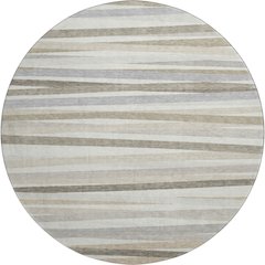 Premium Machine Washable Mayfield AMF997 Ivory 8' x 8' Round Rug