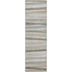 Premium Machine Washable Mayfield AMF997 Ivory 2'3" x 7'6" Runner Rug