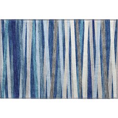 Premium Machine Washable Mayfield AMF997 Navy 1'8" x 2'6" Rug