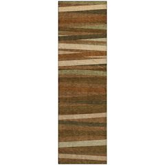 Premium Machine Washable Mayfield AMF997 Paprika 2'3" x 7'6" Runner Rug