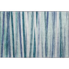 Premium Machine Washable Mayfield AMF997 Teal 1'8" x 2'6" Rug