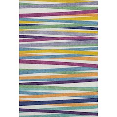 Premium Machine Washable Mayfield AMF997 White 2'6" x 3'10" Rug