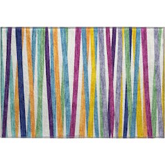 Premium Machine Washable Mayfield AMF997 White 1'8" x 2'6" Rug