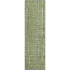 Premium Machine Washable Mayfield AMF998 Green 2'3" x 7'6" Runner Rug