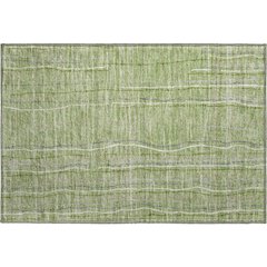Premium Machine Washable Mayfield AMF998 Green 1'8" x 2'6" Rug