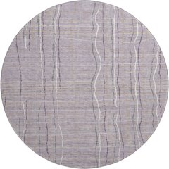 Premium Machine Washable Mayfield AMF998 Lavender 8' x 8' Round Rug