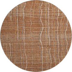 Premium Machine Washable Mayfield AMF998 Paprika 8' x 8' Round Rug