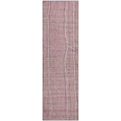 Premium Machine Washable Mayfield AMF998 Pink 2'3" x 7'6" Runner Rug