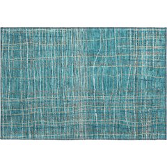 Premium Machine Washable Mayfield AMF998 Teal 1'8" x 2'6" Rug