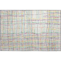 Premium Machine Washable Mayfield AMF998 White 1'8" x 2'6" Rug