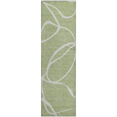 Premium Machine Washable Mayfield AMF999 Aloe 2'3" x 7'6" Runner Rug