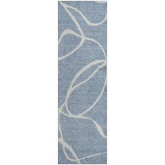 Premium Machine Washable Mayfield AMF999 Denim 2'3" x 7'6" Runner Rug