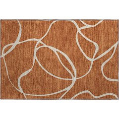 Premium Machine Washable Mayfield AMF999 Paprika 1'8" x 2'6" Rug