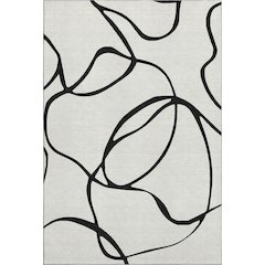 Premium Machine Washable Mayfield AMF999 White 2'6" x 3'10" Rug