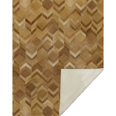 Premium Machine Washable ASB100 Brown 50" x 70" Sherpa Throw Blanket