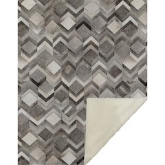 Premium Machine Washable ASB100 Gray 50" x 70" Sherpa Throw Blanket