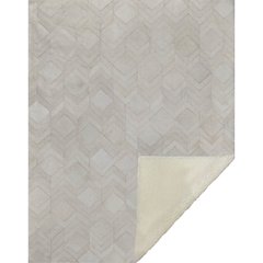 Premium Machine Washable ASB100 Ivory 50" x 70" Sherpa Throw Blanket