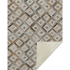 Premium Machine Washable ASB102 Gray 50" x 70" Sherpa Throw Blanket