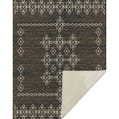 Premium Machine Washable ASB109 Brown 50" x 70" Sherpa Throw Blanket