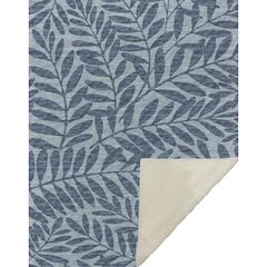 Premium Machine Washable ASB111 Blue 50" x 70" Sherpa Throw Blanket