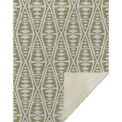 Premium Machine Washable ASB112 Olive 50" x 70" Sherpa Throw Blanket