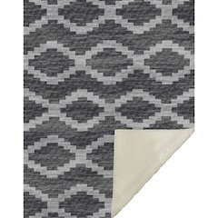 Premium Machine Washable ASB115 Gray 50" x 70" Sherpa Throw Blanket
