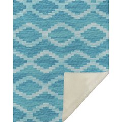 Premium Machine Washable ASB115 Turquoise 50" x 70" Sherpa Throw Blanket