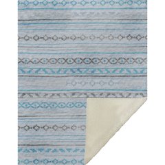 Premium Machine Washable ASB116 Turquoise 50" x 70" Sherpa Throw Blanket