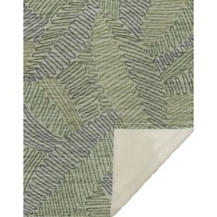 Premium Machine Washable ASB117 Green 50" x 70" Sherpa Throw Blanket